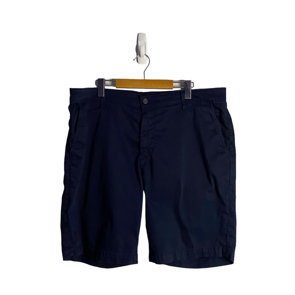 AG Adriano Goldschmied Men's Navy The Wanderer Slim Trouser Short